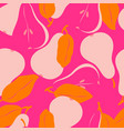seamless pattern with fruit shapes vector image