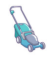 electric grass cutter icon cartoon style vector image