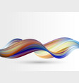 modern colorful flow poster wave horizontal shape vector image