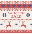 winter sale vector image vector image