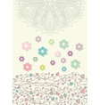 beautiful baby vintage greeting card vector image