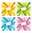 colorful labels vector image vector image