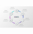 modern infographic template vector image