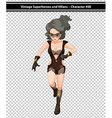 a pretty vintage superhero vector image