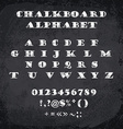chalked alphabet vector image