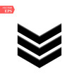 chevron icon on white background flat vector image