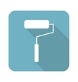 square paint roller icon vector image