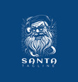 santa clause logo design template vector image vector image