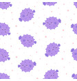 cartoon seamless pattern with cute blowfish vector image vector image