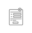 online form line outline icon vector image