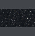 background with stars pattern night sky vector image