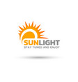 creative sunlight logo design - art vector image