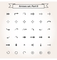 big set arrows vector image