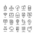 cloud computing internet technology online vector image vector image