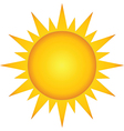 summer hot sun vector image