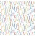 wine bottles pattern vector image vector image