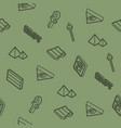 egypt outline isometric pattern vector image vector image