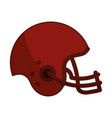 american football helmet icon vector image vector image