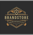 luxury logo template object for logotype vector image vector image