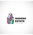 modern estate abstract logo template vector image