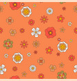flower seamless pattern blooming botany print vector image vector image