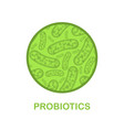probiotics abstract background vector image vector image