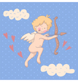 cartoon of cupid vector image vector image