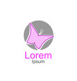 creative butterfly concept logo design template vector image