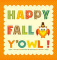 happy thanksgiving day vector image