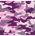 military camouflage seamless pattern purple vector image