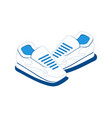 isometric sport sneakers composition vector image vector image