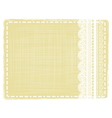 vintage border with lace vector image
