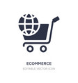 ecommerce icon on white background simple element vector image