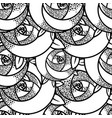 geometric rose flower seamless pattern art deco vector image vector image