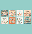 happy easter templates for card poster vector image vector image