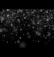 snow falling realistic snowfall texture winter vector image