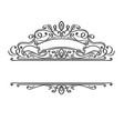 calligraphic design frame vector image