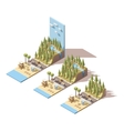 isometric seaside landscape vector image
