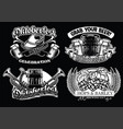 oktoberfest badge set in black and white vector image vector image