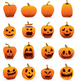 jack o lantern icons vector image