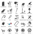 set mobile servise web icons vector image vector image