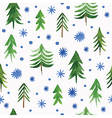 seamless christmas pattern vector image
