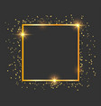 shiny golden frames vector image