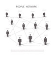 human network connection connecting people vector image vector image
