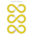 infinity design vector image vector image