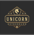 luxury logo template object for logotype vector image