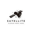 space satellite logo icon vector image