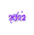 2022 new year sign vector image vector image
