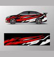 car wrap design for sport vector image vector image