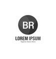 br letter logo design creative modern letters vector image